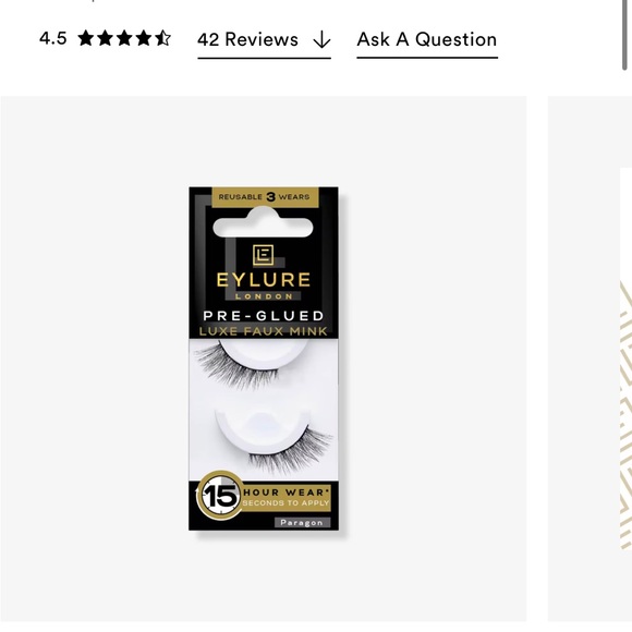 Eylure pre glued wispy light and luxe faux mink false eyelashes (LOT OF 5 PAIRS) - Picture 10 of 15